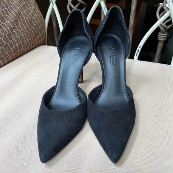 Vince Celeste d'Orsay Pointed Toe Pump Black 5.5 - Picture 7 of 11